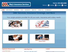 Tablet Screenshot of meysinsurance.com